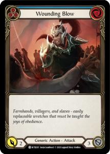 WTR205 - Wounding Blow (Blue) - Common - Rainbow Foil