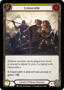 WTR213 - Unmovable (Yellow) - Common - Rainbow Foil