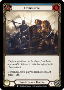 WTR214 - Unmovable (Blue) - Common - Rainbow Foil