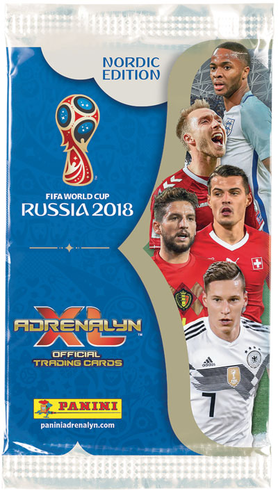 1 Pack, Nordic Edition Panini Adrenalyn XL World Cup 2018