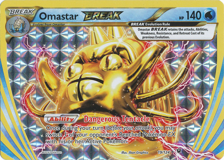 XY Fates Collide, Omastar Break - 19/124 - Break Rare