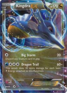 XY Fates Collide, Kingdra EX - 73/124 - Ultra Rare