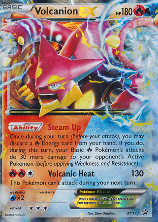 Pokemon Promo Cards, Volcanion-EX - XY173 - Ultra Rare Promo