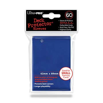 Small deck protector sleeves, blå, 60st - Ultra Pro