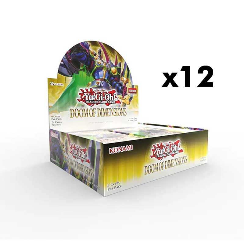 FÖRKÖP: Yu-Gi-Oh, Doom of Dimensions Booster Case (12 displays) (Preliminär release 25:e september 2025)