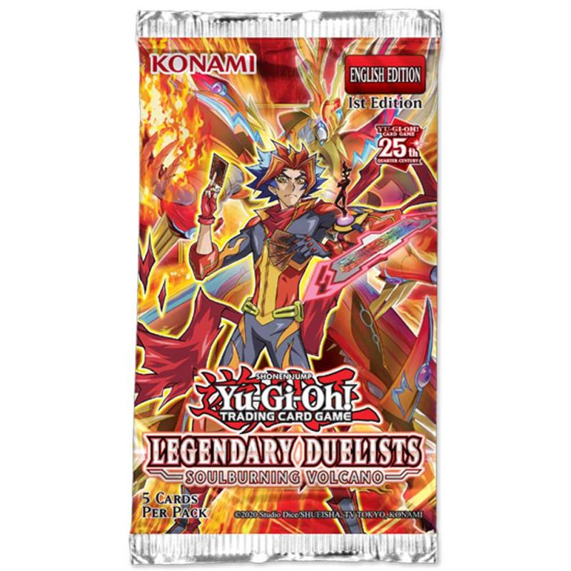 Yu-Gi-Oh, Legendary Duelists: Soulburning Volcano, 1 Booster (5 Cards)