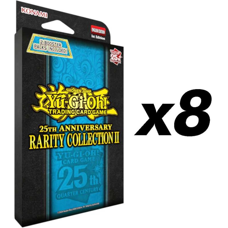 Yu-Gi-Oh! - 25th Anniversary Rarity Collection II TUCK BOX DISPLAY (8 Boxes) [Blå]