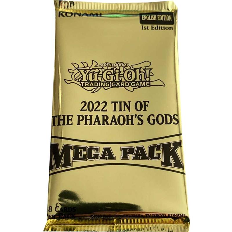 Yu-Gi-Oh, Mega Pack (Från 2022 Tin of the Pharaoh’s Gods) - 18 kort