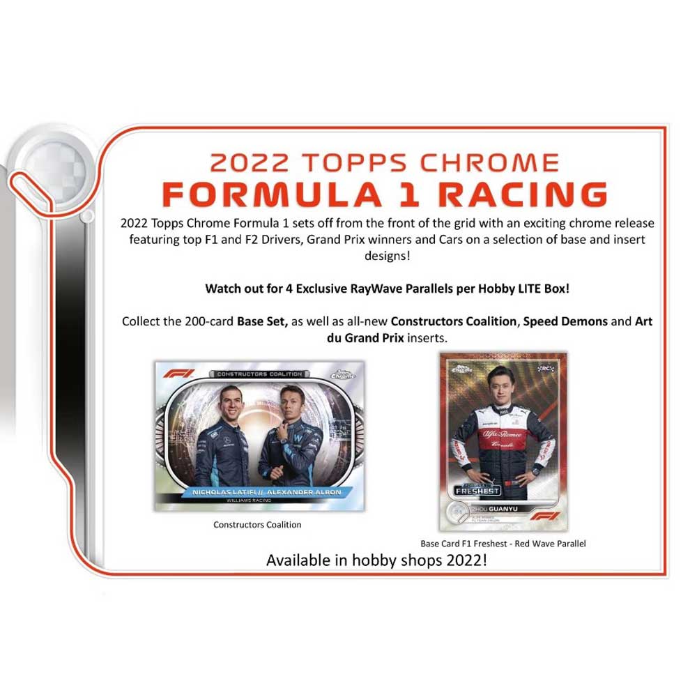 Sealed Box 2022 Topps Chrome F1 Formula 1 Hobby LITE (4 cards per