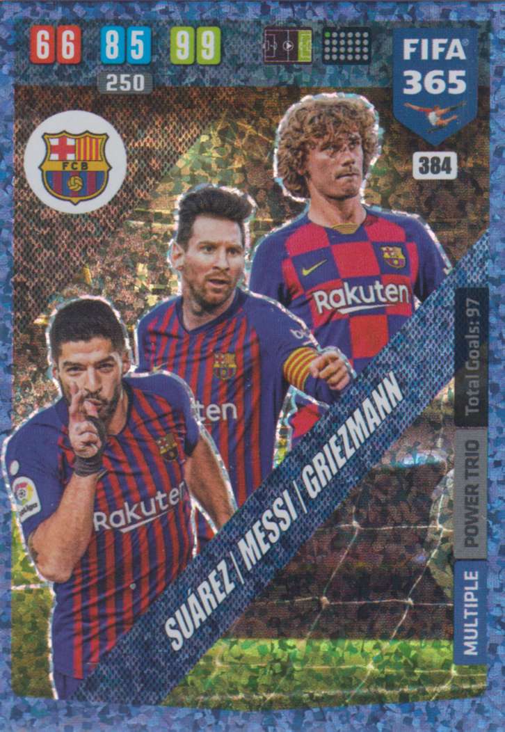 Adrenalyn XL FIFA 365 2020 - 384 Surez / Messi / Griezmann - FC Barcelona - Power Trio Adrenalyn XL FIFA 365 2020 - 384 Surez / Messi / Griezmann - FC Barcelona - Power Trio