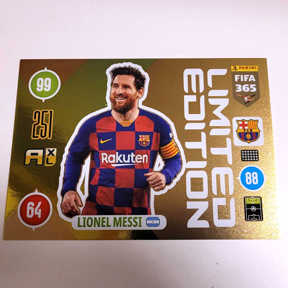lionel messi limited edition card Amazon.com: 2016 Panini Adrenalyn XL FIFA 365 EXCLUSIVE Lionel Messi  Limited Edition Card!Rare Awesome Special Great Looking Card Imported from  Europe! Shipped in Ultra Pro Top Loader to Protect it ! :