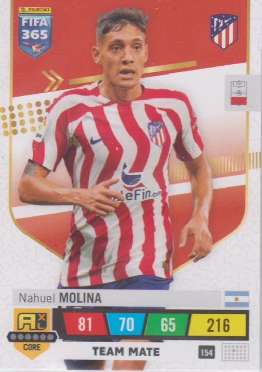 2022-23 Donruss FIFA Soccer Nahuel Molina Green Foil #67 Argentina 0231