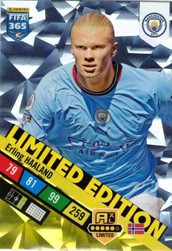 erling haaland limited edition card (Manchester City) Premier League Adrena – The Kitroom Topps Match Attax Champions League