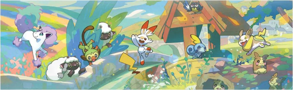 Pokemon Galar Pals ART Cards - Set of 5 ART cards (not regular Pokemon cards)