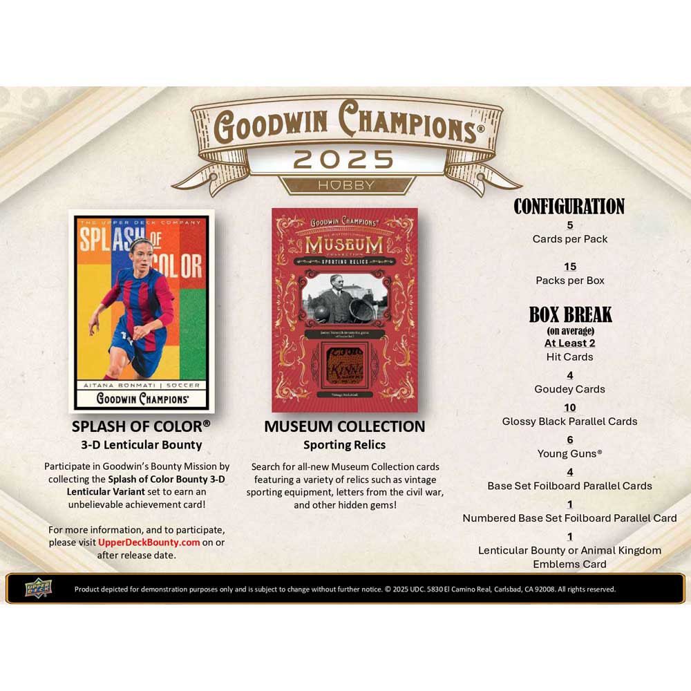 1 Pack 2025 Goodwin Champions Hobby (Multisport)