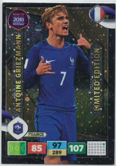 Antoine Griezmann - France, Limited Edition, Panini Road To World Cup  Russia 2018