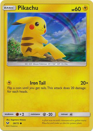 Sun Moon Promo Cards Pikachu 2873 Alternate Holo Promo