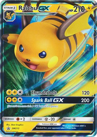 Pokemon S M Promo Raichu Gx Sm213 Promo
