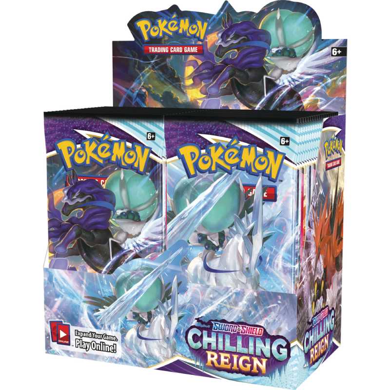 Sword & Shield 6 Chilling Reign 3-Pack Booster Display one at randm Pokemon TCG 