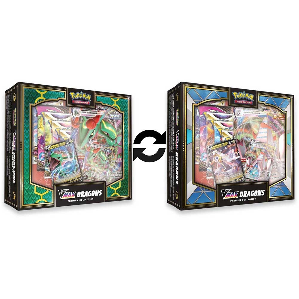 Pokémon TCG Reprints Rayquaza In VMAX Dragons Premium Collection