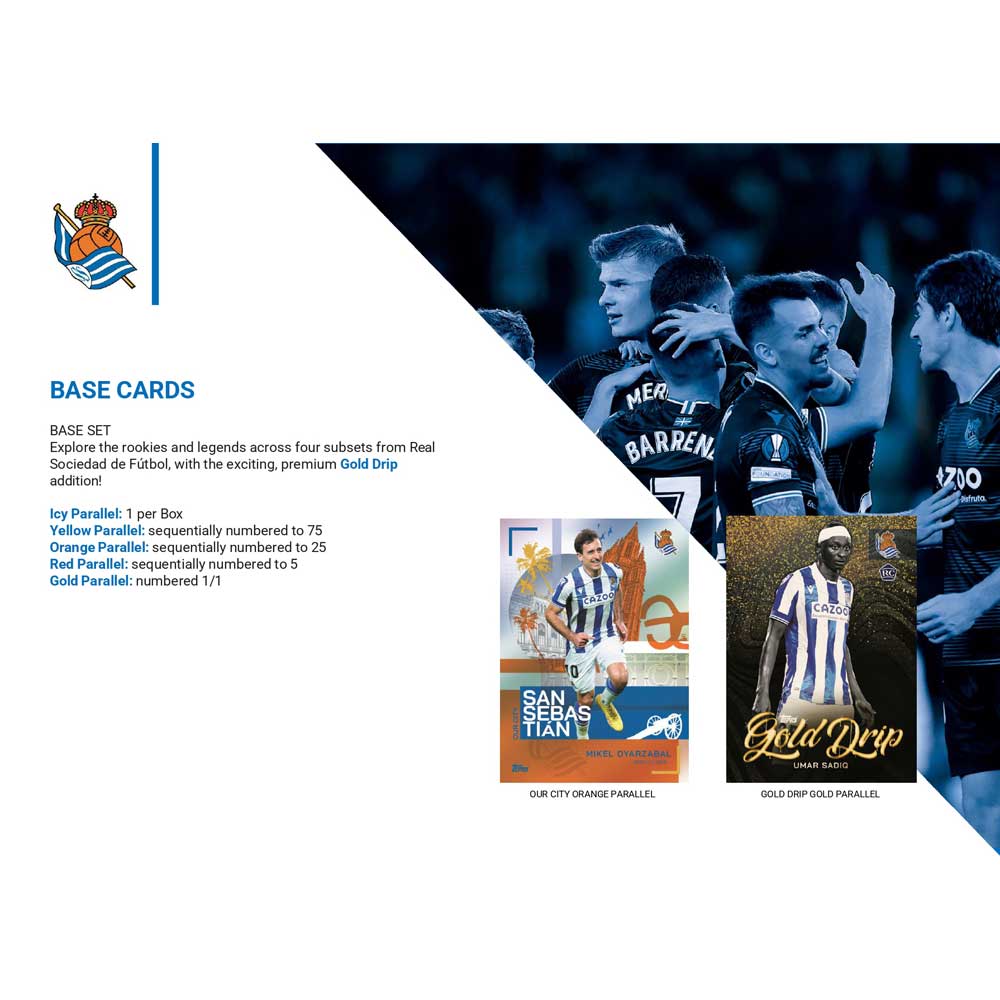 Sealed Box 2022-23 Topps Real Sociedad de Fútbol Team Set [Without Hanger]