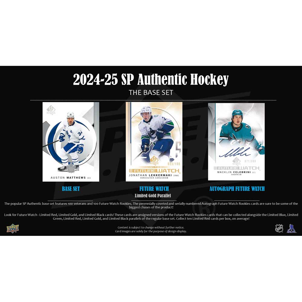 1 Pack 2024-25 Upper Deck SP Authentic Hobby