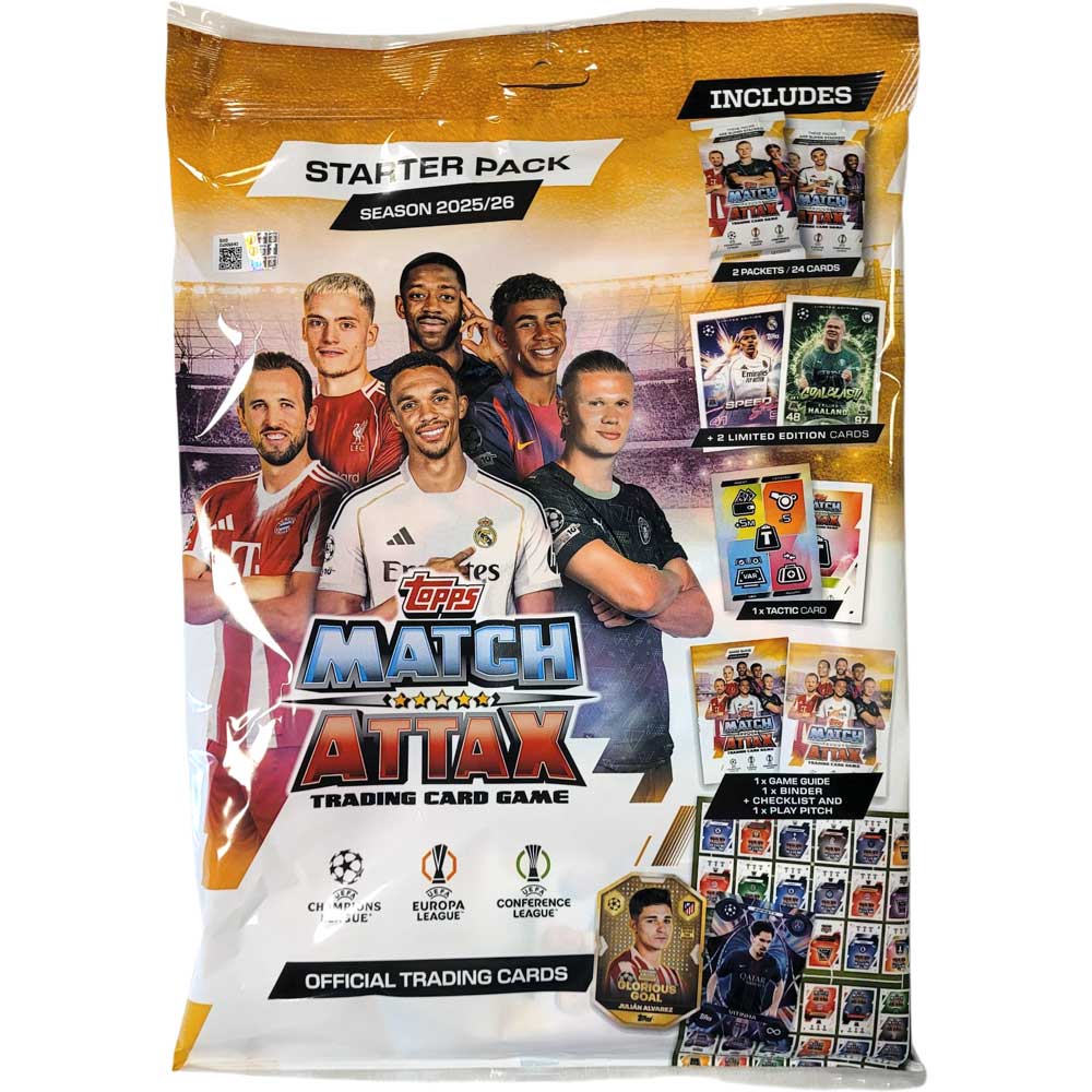 1 Starter Pack - 2025-26 Topps Match Attax (Champions League and more)