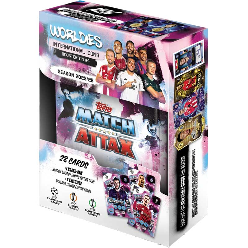 Booster Tin - 2025-26 Topps Match Attax (Champions League & more) - Random  colour