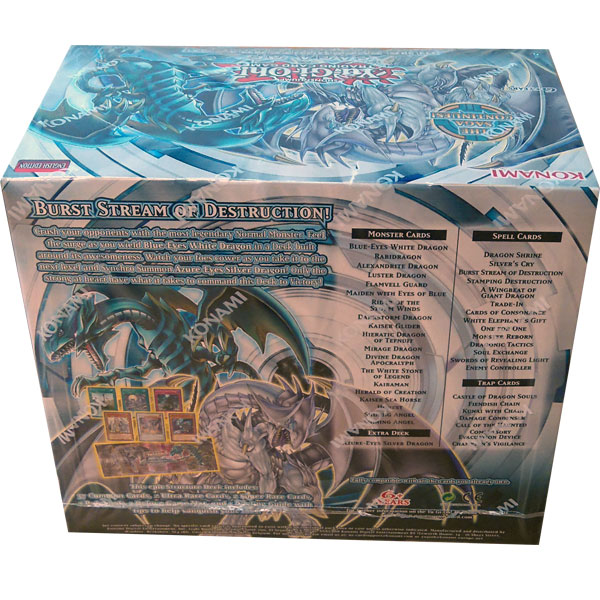 yugioh saga of the blue eyes white dragon card list MISKD Yu-Gi-Oh!! Ultimate Dragon!! 3 Blue Eyes Dragon's! All Rare 20 Lot!! : Toys & Games 37 Common Cards 2 Ultra Rare Cards 2 Super Rare Cars 1 Deluxe Game Mat 1 Dueling Guide with tips to help vanquish your foes! Saga of Blue-Eyes White Dragon