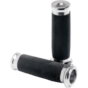 PM CONTOUR RENTHAL WRAPPED GRIPS CHROME