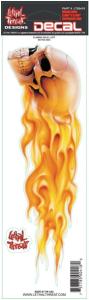 FLaming Skull left. Decal