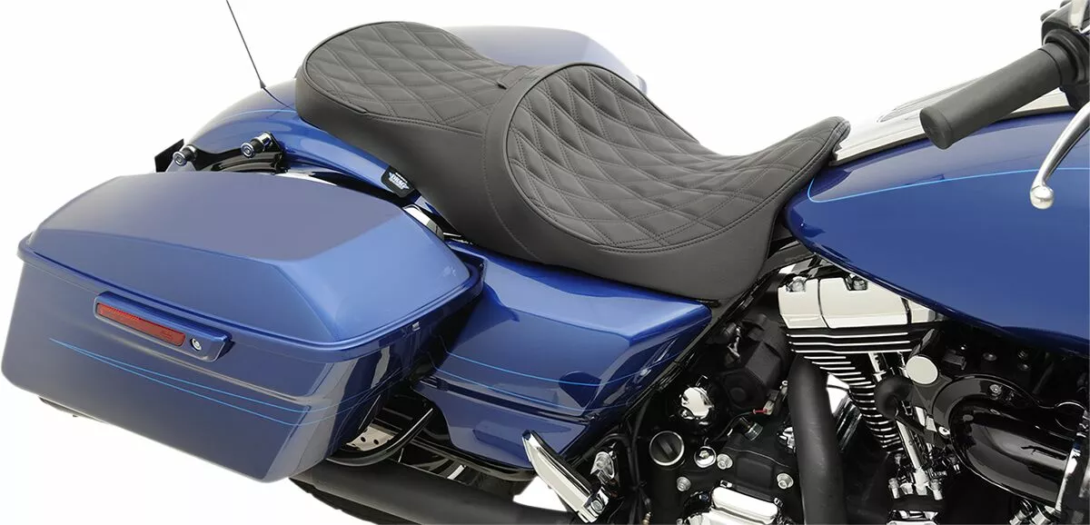Forward Positioned 2-Up Low Profile Touring Leather Seat