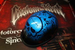 Polo blue skull Novelty helmet