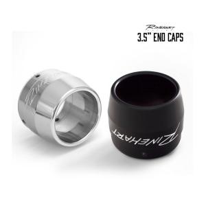 RINEHART END CAPS STANDARD 3-1/2" EXHAUST BLACK