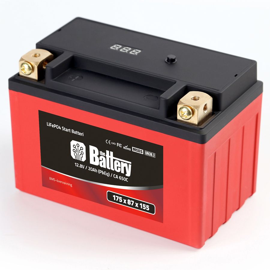 The Battery storlek 20 12,8V, 13Ah (20Ah PbEq)