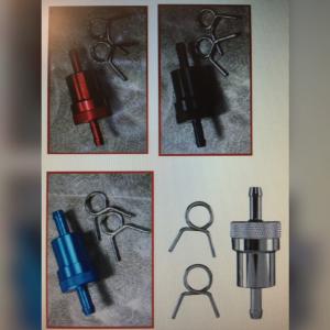 FUEL FILTER 1/4" CHROME