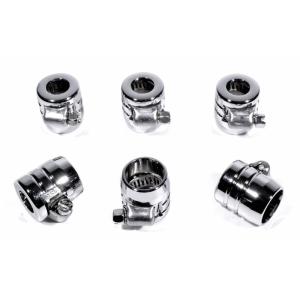 End Hose clamp, Grooved 3/8 Chrome