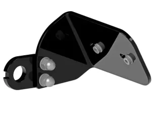 Short Side Mount License Plate Bracket Black Gloss