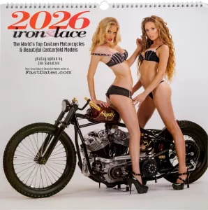 IRON & LACE CUSTOM MOTORCYCLE PIN-UP CALENDAR