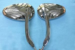 MIRROR, CHROME VORTEX CUSTOM LED