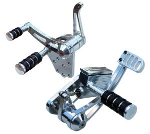 Ultima billet forward controls, Polished