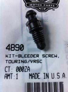 Bleeder Screw, Touring/Vrsc