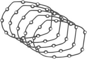CAM COVER GASKETS. .032" AFM, COMETIC