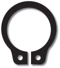 Retaining ring, clutch & brake lever pin / pushrod