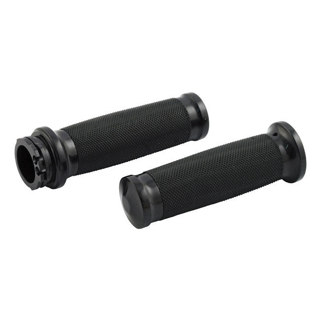 CALIBER ALUMINUM HANDLEBAR GRIPS, BLACK