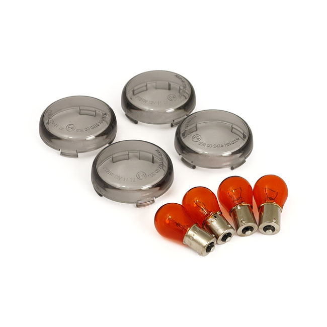 Turnsignal lens kit, Bullet Smoke