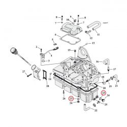 O-Ring drain & oil pump plugs