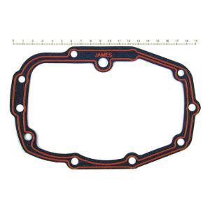 Transmission bearing housing gasket. Paper/silicone, James