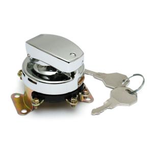IGNITION SWITCH, FL STYLE, 6-POLE, FLAT KEY, CHROME