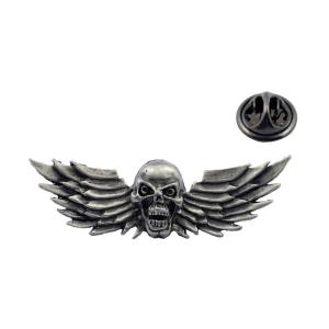 Skull Pin Emblem. Flying Skull